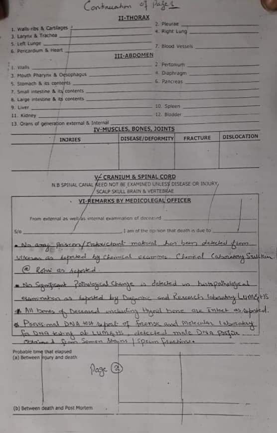 Nimrita Post-mortem report 