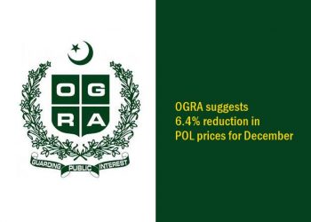 OGRA suggests 6.4% reduction in POL prices for December