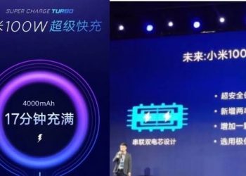 Xiaomi 100W fast charge tech expected to release next year