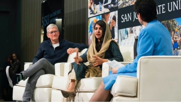 Malala Yousafzai Tim Cook