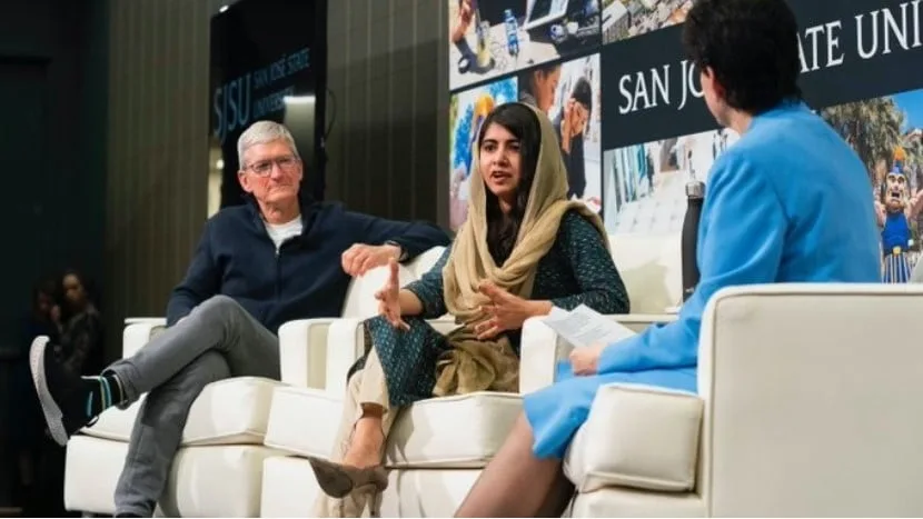 Malala Yousafzai Tim Cook