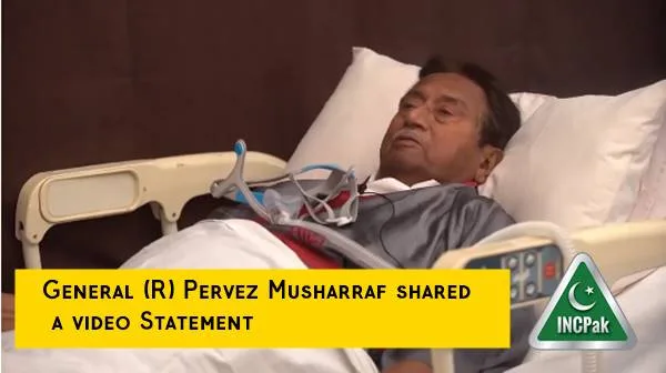 General (R) Pervez Musharraf shared a video Statement