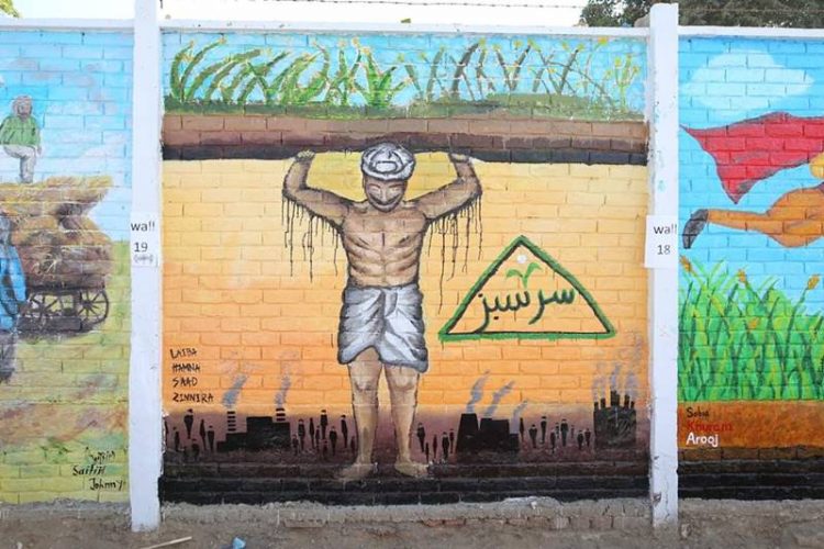 Sarsabz Canvas Wall pays tribute to the farmers of Pakistan