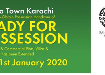 Bahria Town Karachi extends 'Ready for Possession' plots' date