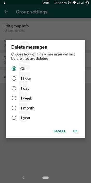 WhatsApp new features Dark Theme Disappearing Messages