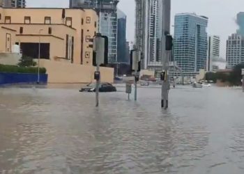 Heavy rainfall in Dubai Airport Flooded flights affected