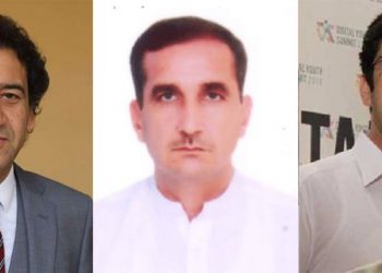 Three Ministers Atif Khan Tarakai Shakeel Ahmad Mehmood Khan