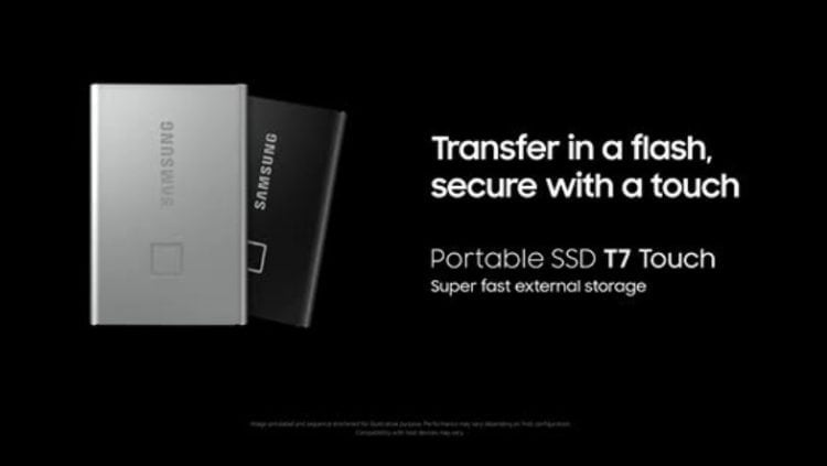 Samsung Fingerprint SSD T7 Touch