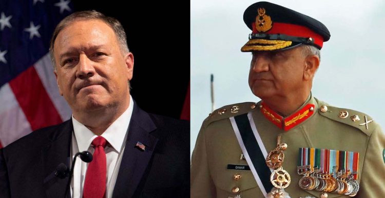 Mike Pompeo contacts COAS Bajwa Qamar