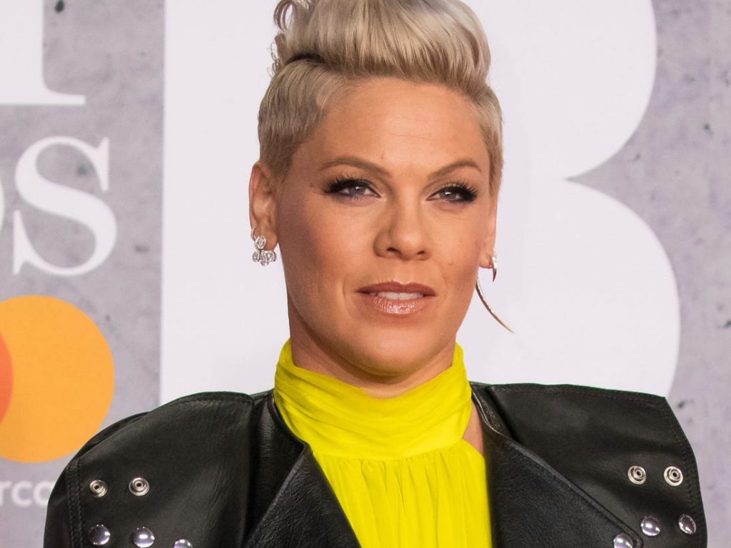 Pink donates