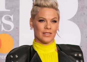 Pink donates