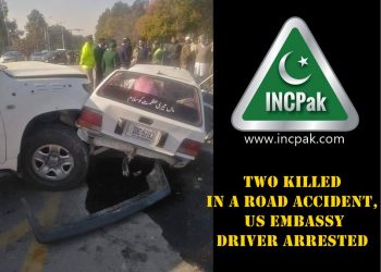 US Embassy Driver Islamabad Faisal Avenue Chowk Road Accident Two Killed