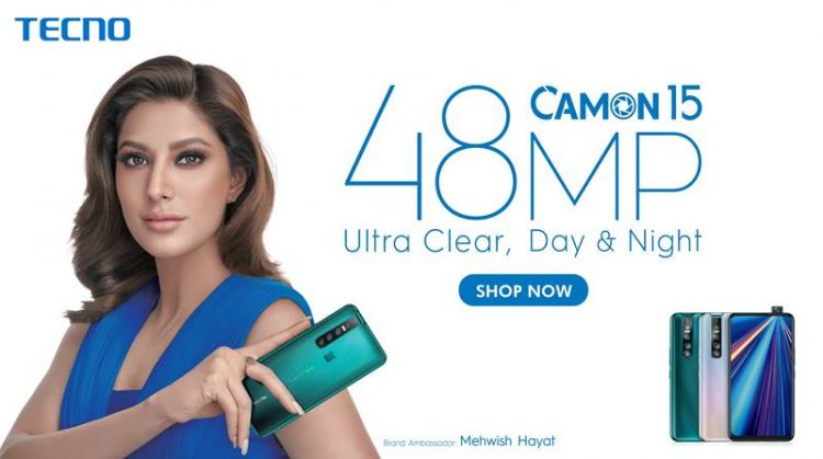 TECNO Camon 15 Pro Price Pakistan Mehwish Hayat Camera