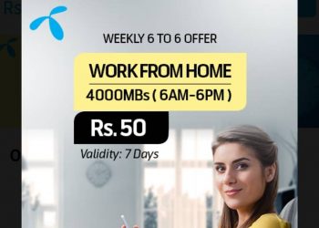 Telenor Introduces Work from Home offer in Just Rs 50