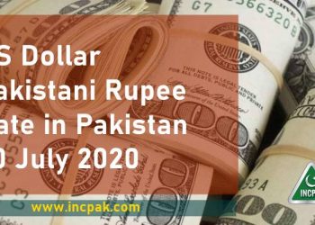 USD to PKR Dollar Rate Pakistani Rupee