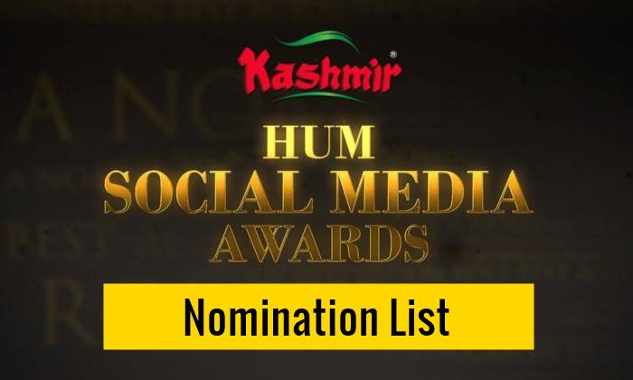 Hum Social Media Awards, Hum Social Media Awards Nominations, Hum Social Media Awards Voting