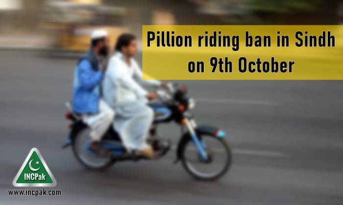 Pillion riding, pillion riding ban, pillion riding ban in sindh