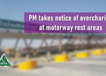 Overcharging motorway, motorway rest area