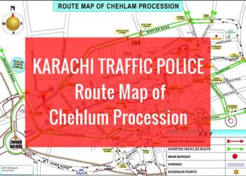 KARACHI TRAFFIC POLICE: Route Map of Chehlum Procession