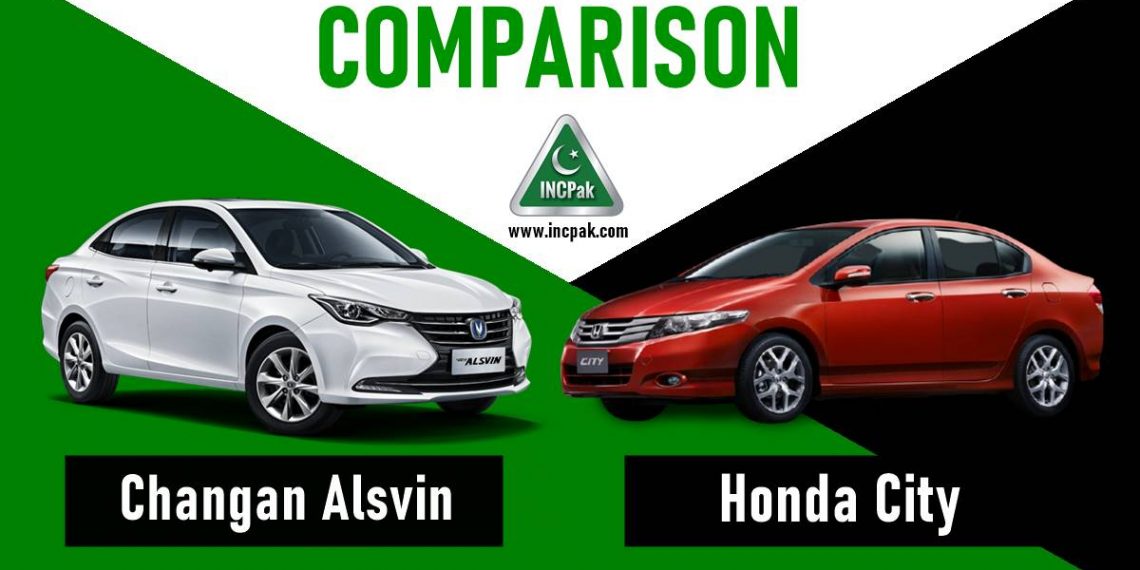 Changan Alsvin, Honda City, Changan Alsvin vs Honda City, Alsvin vs City, Comparison