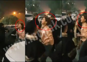 Girl Gloria Jeans Lahore, Girl Slaps Policeman, Kanza, Policeman, Gloria Jeans Phase V DHA