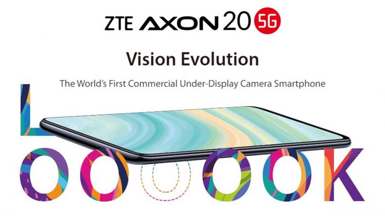 ZTE Axon 20 5G, under display camera