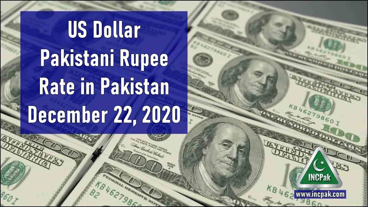 USD To PKR Dollar Rate In Pakistan 22 December 2020 INCPak   USD To PKR Featured 22D 