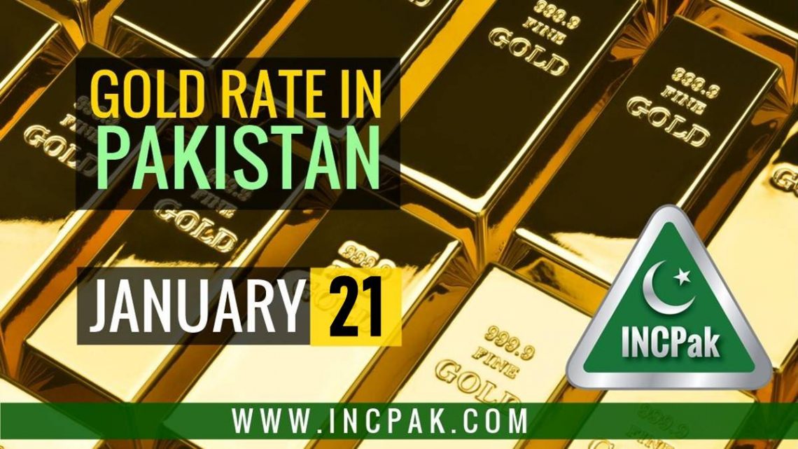 Gold Rate in Pakistan Today 21 January 2021 INCPak