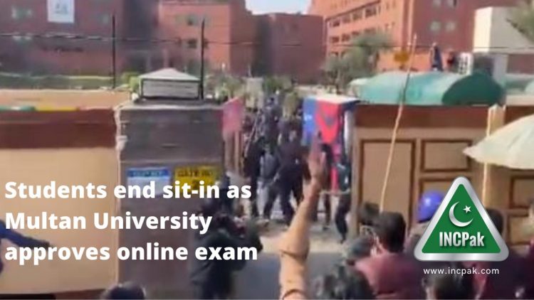 Students end sit-in as Multan University approves online exam