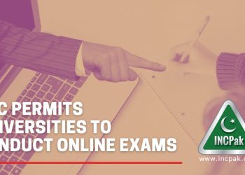 HEC Online Exams, HEC permits universities to conduct online exams