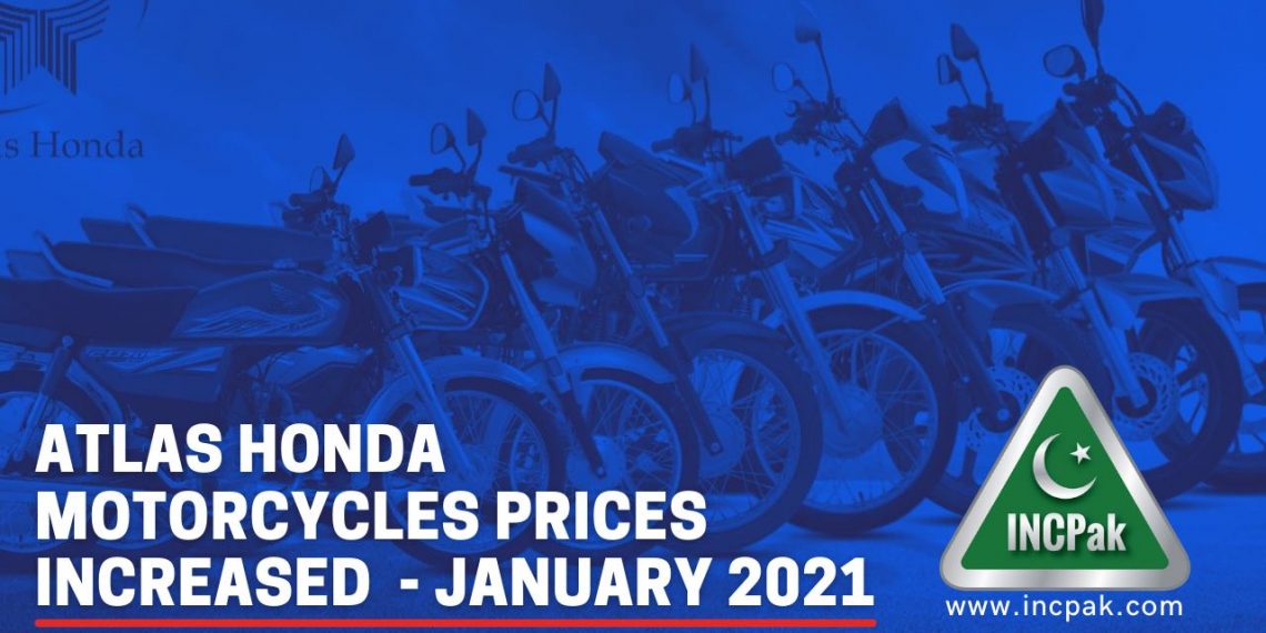 Atlas Honda motorcycle prices increased again