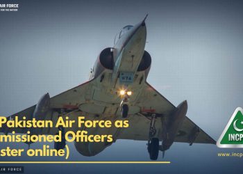 Join Pakistan Air Force as Commissioned Officers (register Online)