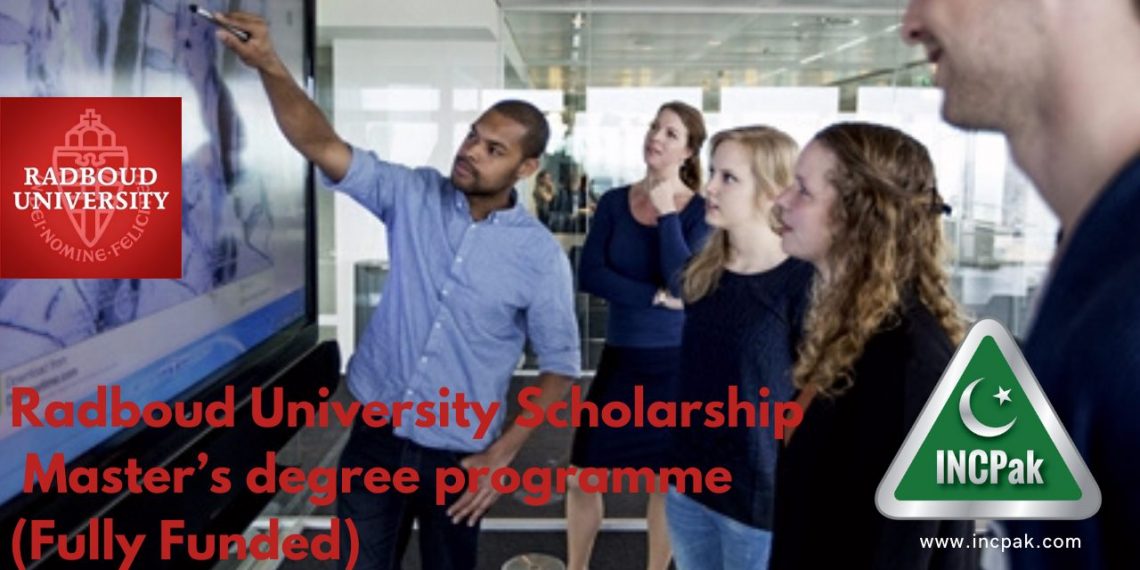 Radboud University Scholarship for Master’s degree programme