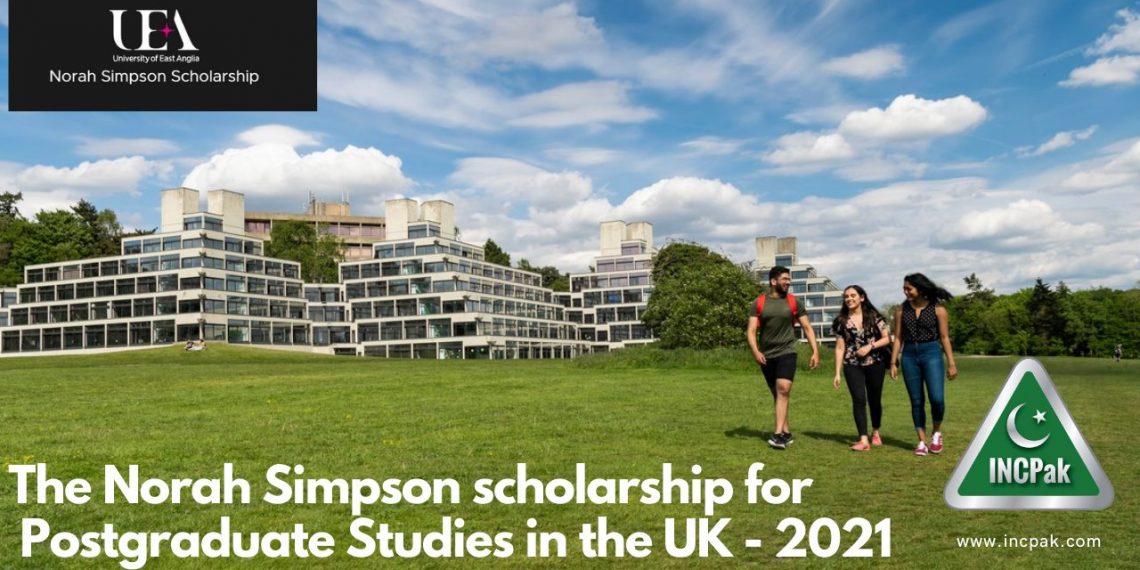 ​The Norah Simpson scholarship for Postgraduate Studies in the UK