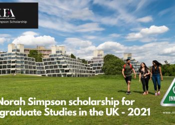 ​The Norah Simpson scholarship for Postgraduate Studies in the UK