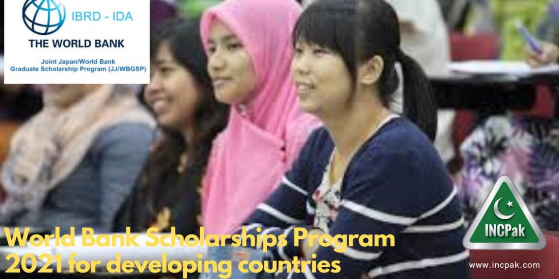 World Bank Scholarships Program 2021 for developing countries