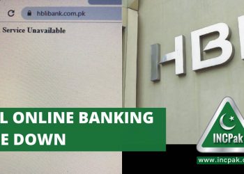 HBL Online Banking website and mobile app is down