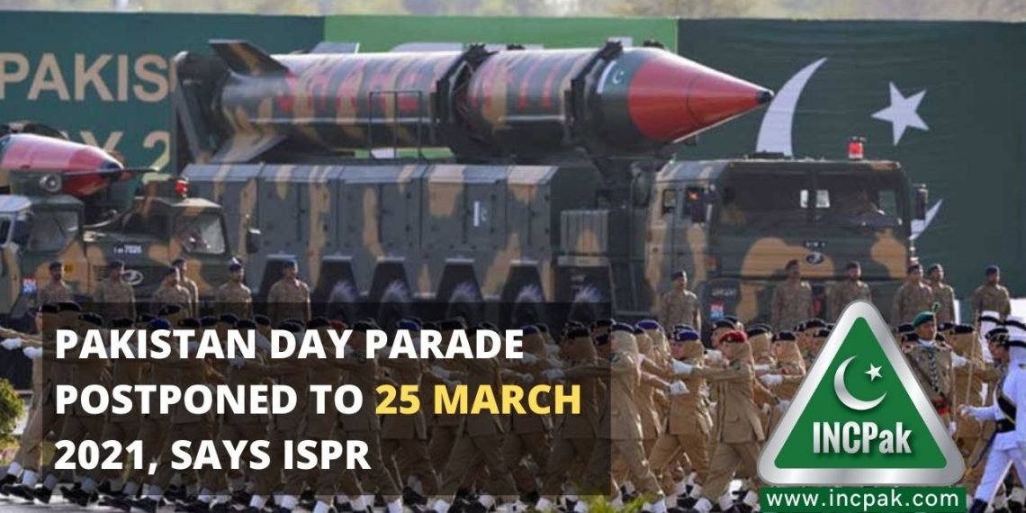 Pakistan Day Parade, Pakistan Day Parade Postponed, Pakistan Day