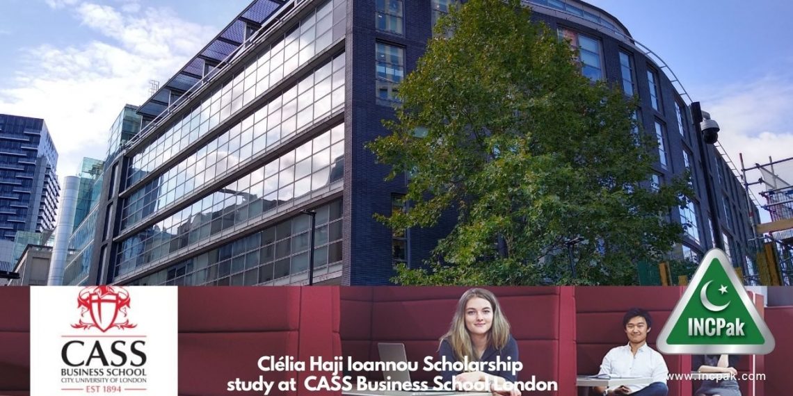 Clélia Haji Ioannou Scholarship study at CASS Business School London