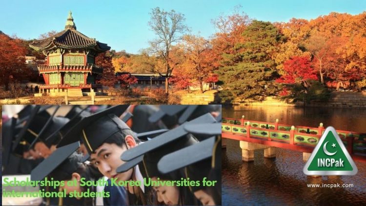 Scholarships at South Korea Universities for international students