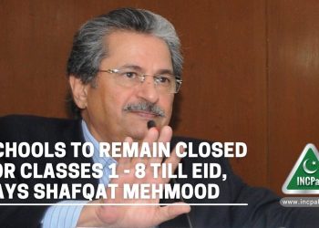 Schools Closed, Shafqat Mahmood, Shafqat Mehmood, School reopen