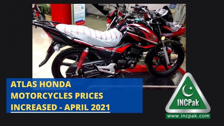 Atlas Honda motorcycles prices increased - April 2021