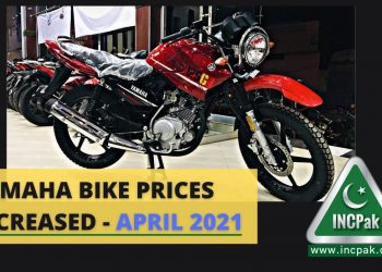 Yamaha bike prices according to a circular issued by the company to all its dealerships across Pakistan, new price will be effective from 2nd April, 2021.