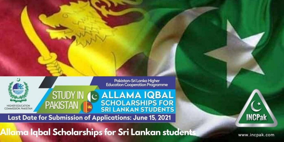 Allama Iqbal Scholarships for Sri Lankan students in Pakistan