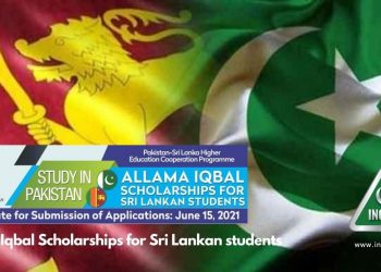 Allama Iqbal Scholarships for Sri Lankan students in Pakistan