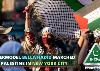 Supermodel Bella Hadid marched for Palestine in New York city