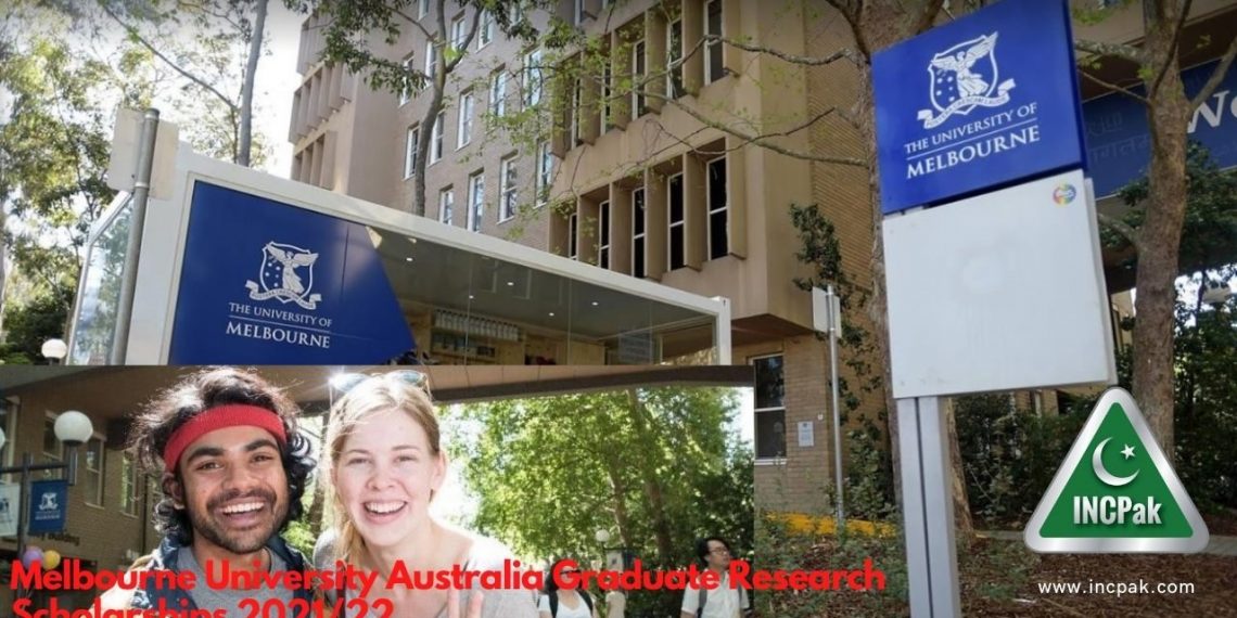 Melbourne University Australia Graduate Research Scholarships 2021/22