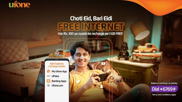 Ufone offers generous free data 'Eidi' on mobile top-ups