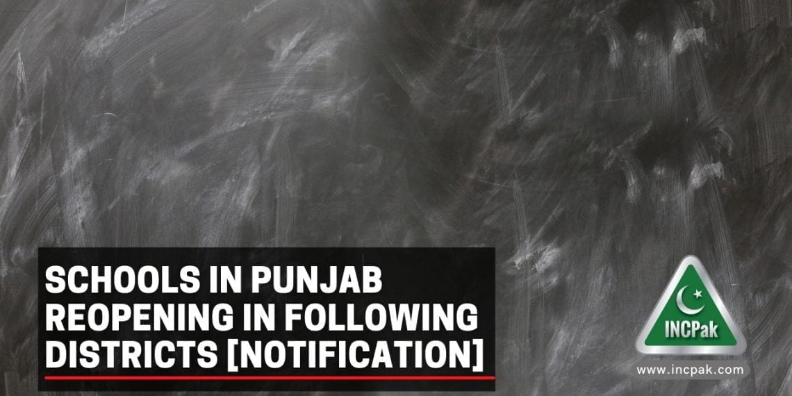 Schools reopening, Punjab Schools, Schools Punjab, Schools in Punjab, Schools Reopen, Murad Raas