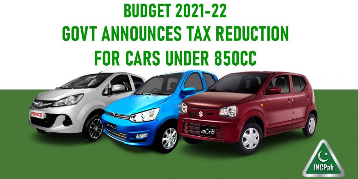 Taxes Cars 850cc